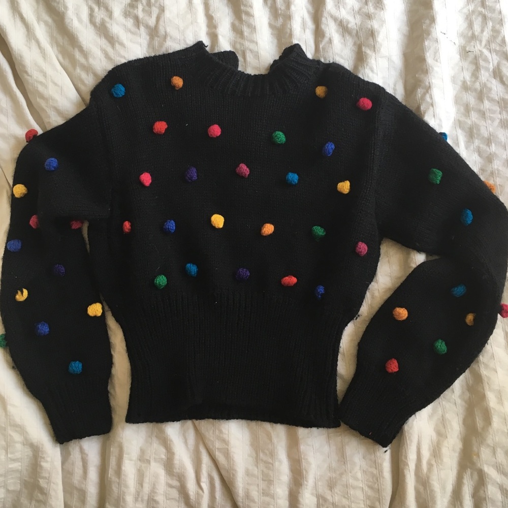 Woolies Cropped Waist Sweater